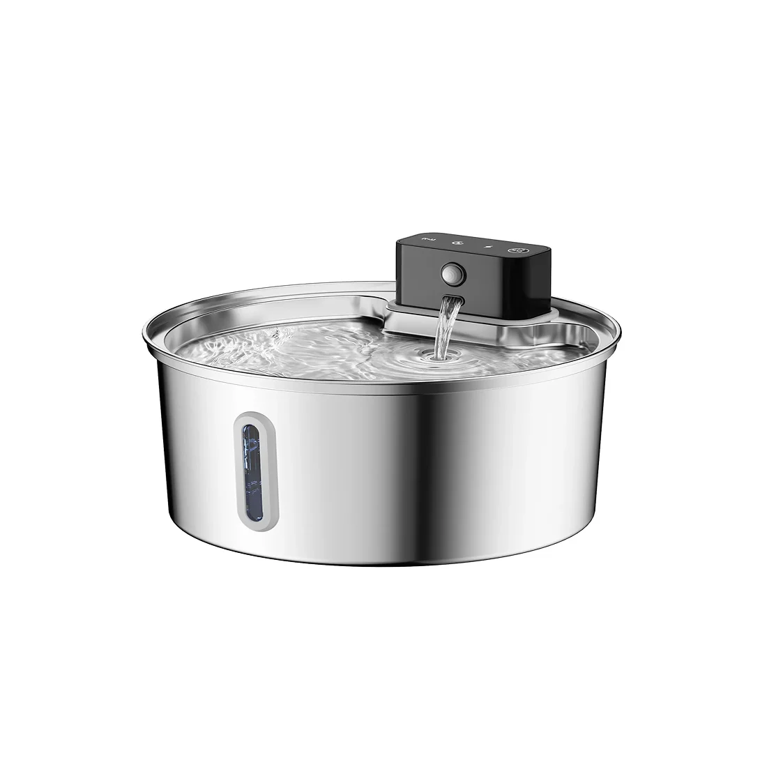 Petwant 3.2L Wireless Stainless-Steel Pet Water Fountain