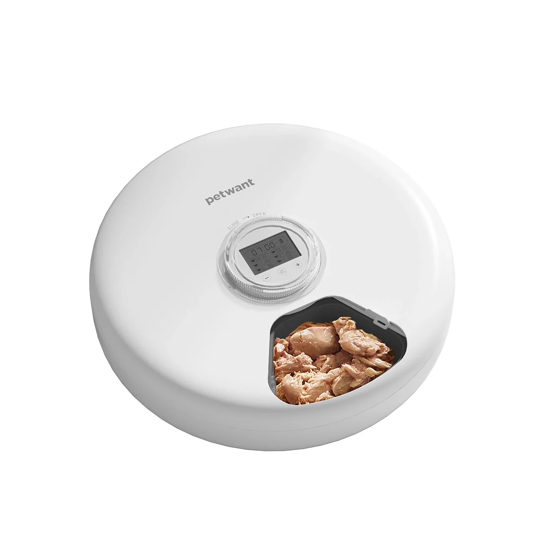 Petwant 1.2L Six-Meal Automatic Pet Feeder